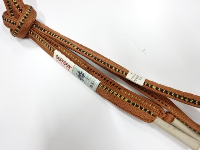 未使用品　正絹　手組帯締め